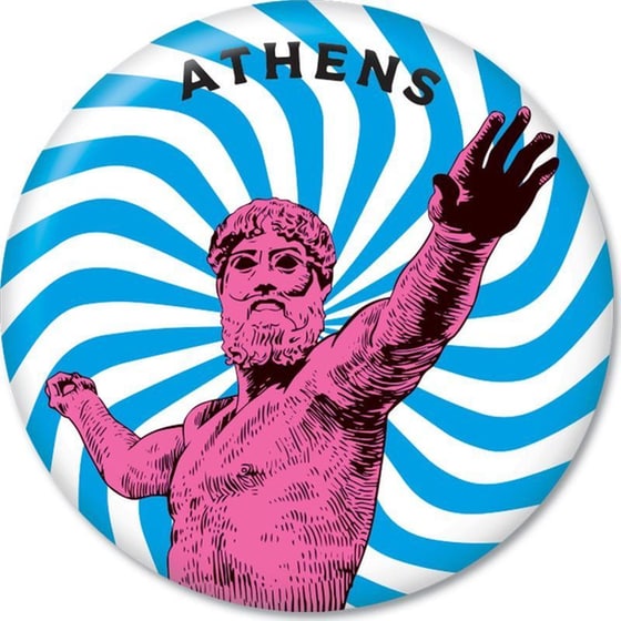 Μαγνήτης GNF THINKOFGREECE Ποσειδώνας 5.9 cm image 0