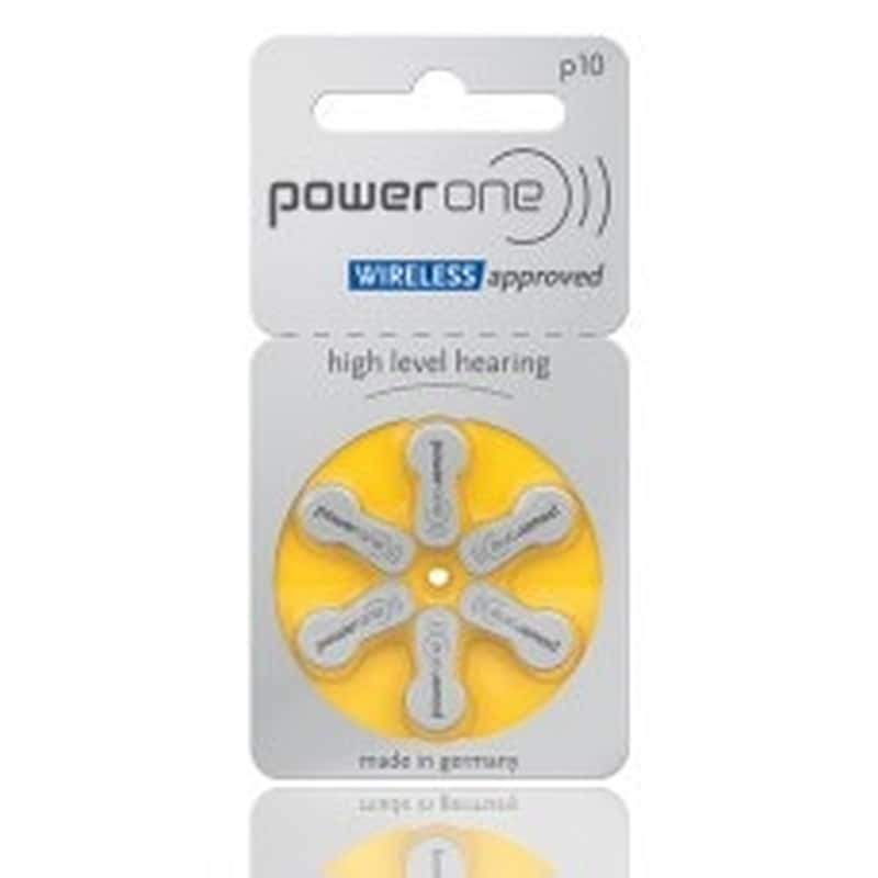 POWER ONE Power One Μπαταρίες Ακουστικών Βαρηκοΐας P10, Mercury Free, 1.45v, 6τμχ