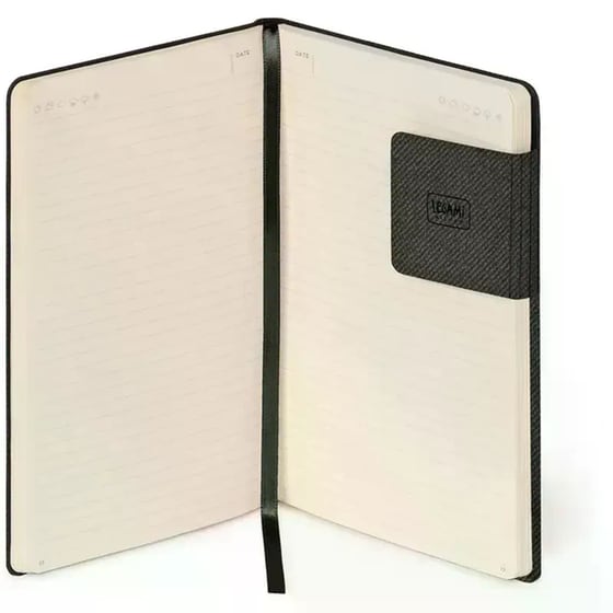 Σημειωματάριο Legami Ριγέ Medium Deep Graphite image 4