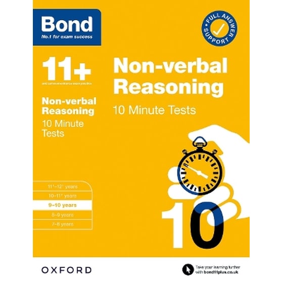 Bond 11+: Bond 11+ 10 Minute Tests Non-verbal Reasoning 9-10 years: For 11+ GL assessment and Entrance Exams image 0