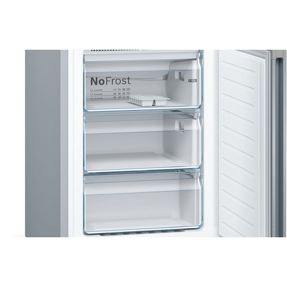BOSCH KGN39VIEB Total No Frost 368 Lt Brushed Steel Ψυγειοκαταψύκτης image 6
