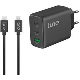Φορτιστής Πρίζας Tune TTPD67CTC 2xUSB-C/1x USB-A 67W - Black