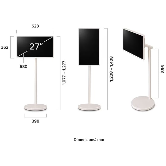 LG LED 27" Quad HD Smart Τηλεόραση 27LX6TDGA.AEU image 1