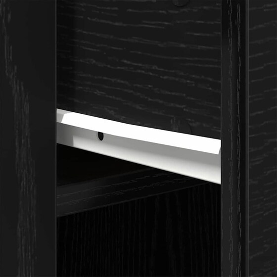 Γραφείο VidaXL από Επεξεργασμένο Ξύλο 100x49x74 cm - Μαύρη Οξιά image 6