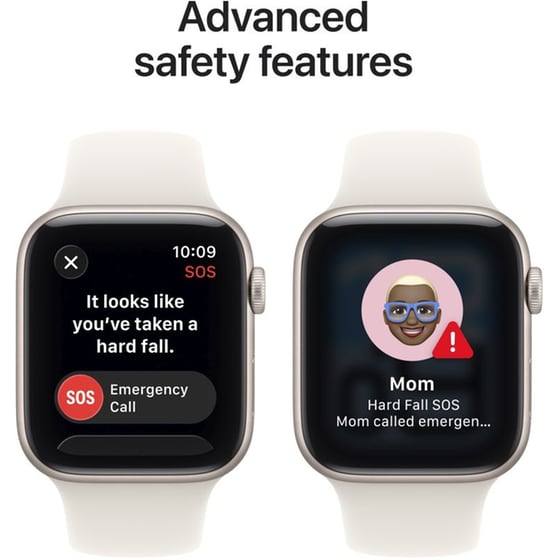Apple Watch SE 3 GPS + Cellular 40mm Starlight Aluminium Case with Starlight Sport Band - M/L image 6