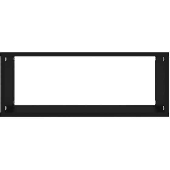 Ράφια Τοίχου VidaXL από Μοριοσανίδα 60x15 cm 4 Τμχ - Μαύρο image 3