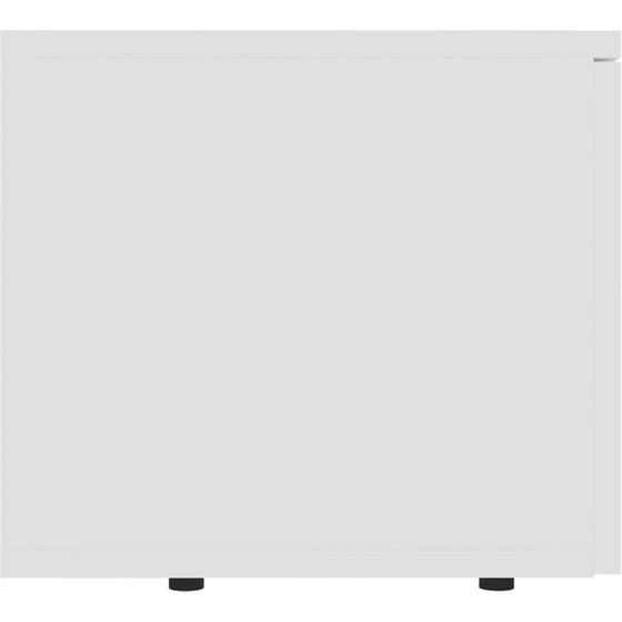 Έπιπλο Τηλεόρασης VidaXL από Μοριοσανίδα 80x34x30cm - Λευκό image 4