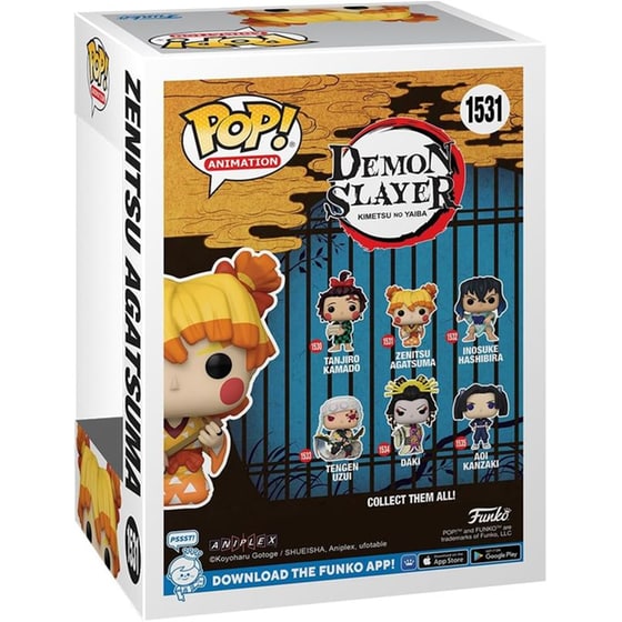 Funko Pop! Animation - Demon Slayer Kimetsu No Yaiba - Zenitsu Agatsuma #1531 image 2