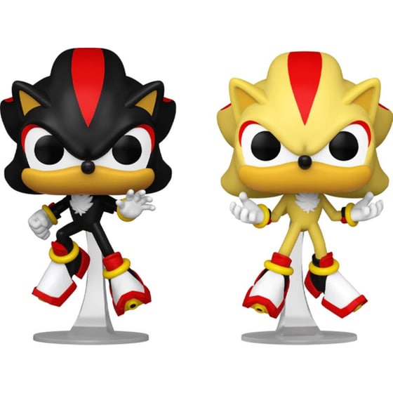 Φιγούρες Funko Pop! Sonic The Hedgehog - Shadow And Super Shadow (gitd) 2-pack (exclusive) image 0