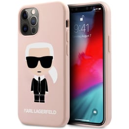 Θήκη Apple iPhone 12 Pro Max - Karl Lagerfeld 3D Rubber Choupette’s Head - Ροζ