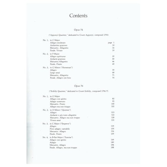 Βιβλίο Για Σύνολα Dover Publications Haydn - Eleven Late String Quartets Op.74, 76, 77 image 2