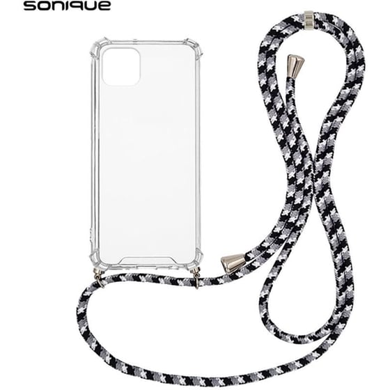 Θήκη Apple iPhone 11 - Sonique με Κορδόνι Armor Clear - Μαύρο image 0