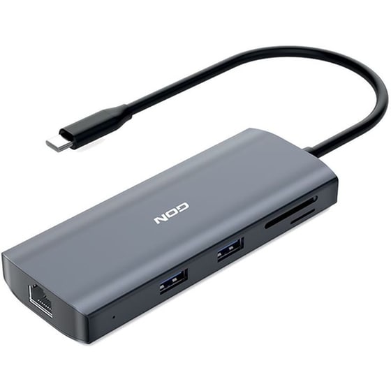 NOD C-Dock 9 USB Hub με 9 θύρες - Ασημί image 0