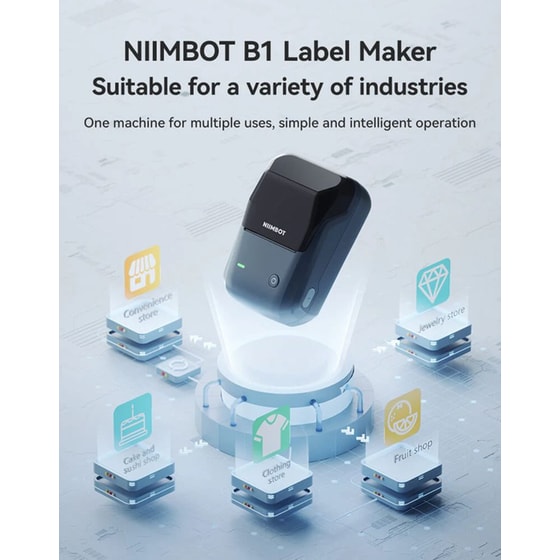 NIIMBOT Thermal B1-LB Lake Blue Θερμικός Εκτυπωτής image 2