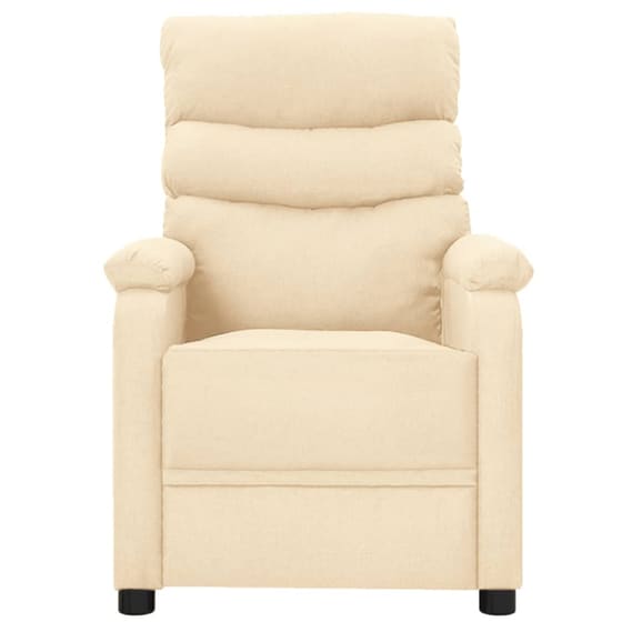 Πολυθρόνα Μασάζ VidaXL από Ύφασμα - Μπεζ image 2