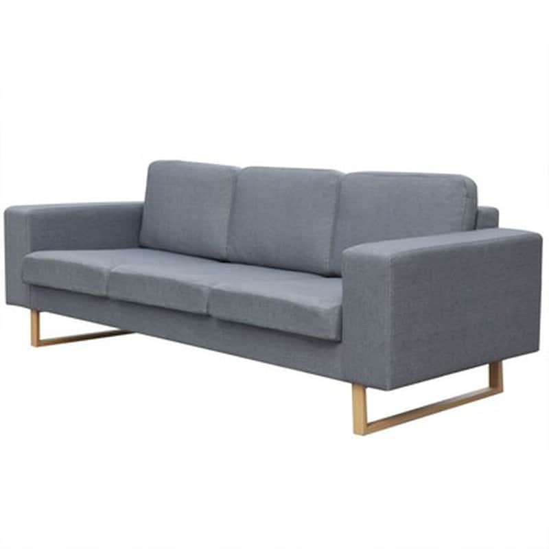 Τριθέσιος Καναπές VidaXL 200x82cm - Ανοιχτό Γκρι VIDAXL