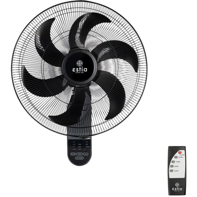 ESTIA HOME ART Bow 06-21177 Ανεμιστήρας Τοίχου 75W 45cm με Τηλεχειριστήριο