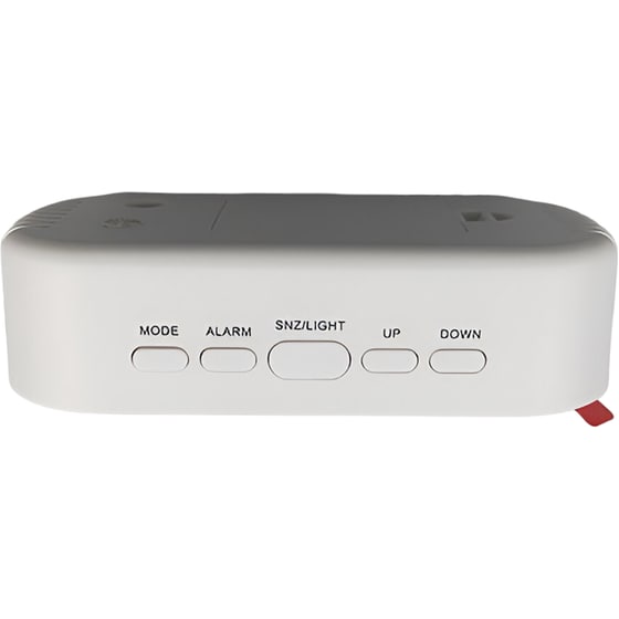 Ψηφιακό Ρολόι Επιτραπέζιο Dt-6506 13.3x2.5x1.5 cm - Λευκό image 1