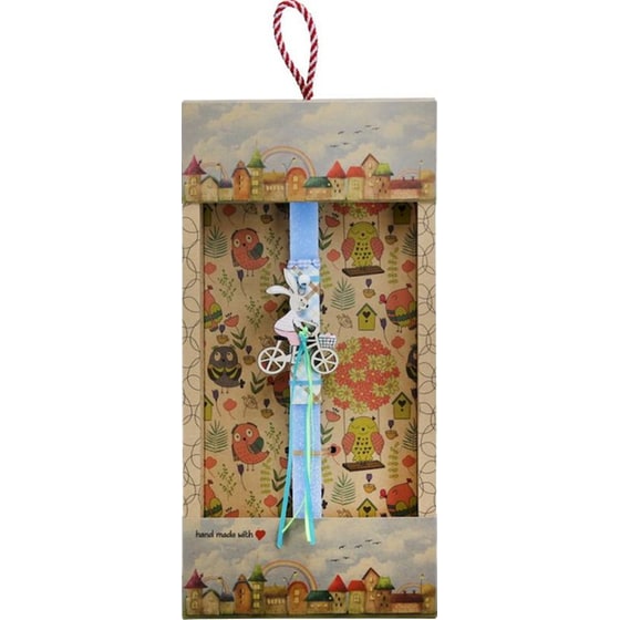 Λαμπάδα Synchronia Κουνέλι σε Ποδήλατο - Γαλάζιο image 0