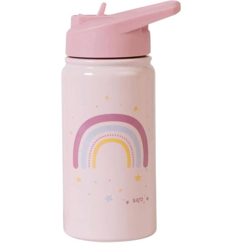 SARO Παγούρι Θερμός Saro με Καλαμάκι Rainbow 350ml