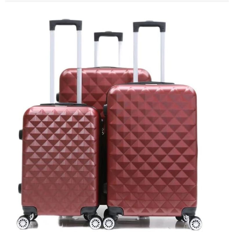 Σετ Βαλίτσες Ταξιδίου 3 Τμχ Traveleo Κόκκινο TRAVELEO