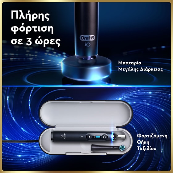 Ηλεκτρική Οδοντόβουρτσα ORAL B IO9 DUO Black Onyx & Rose Quartz image 6