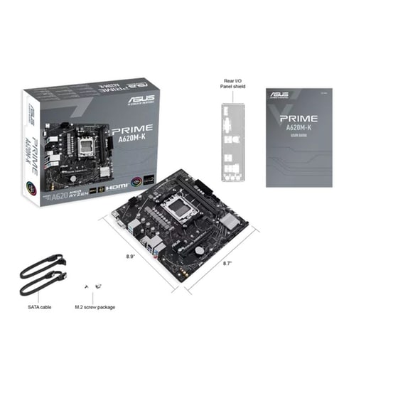 Μητρική Asus Prime A620M-K AMD A620 Micro ATX με Socket AMD AM5 image 3