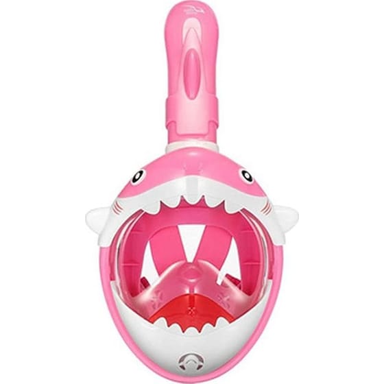 Παιδική Μάσκα Θαλάσσης Thenice Kf-3 Καρχαριάκι Full Face Snorkel Mask XS/S - Ροζ image 0
