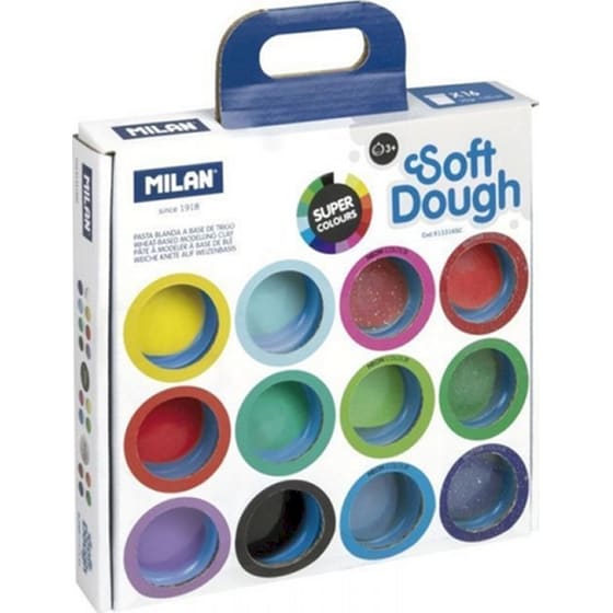 Milan Πλαστοζυμαράκια Σετ 16 Βαζάκια Των 30gr Σε Διάφορα Χρώματα image 0