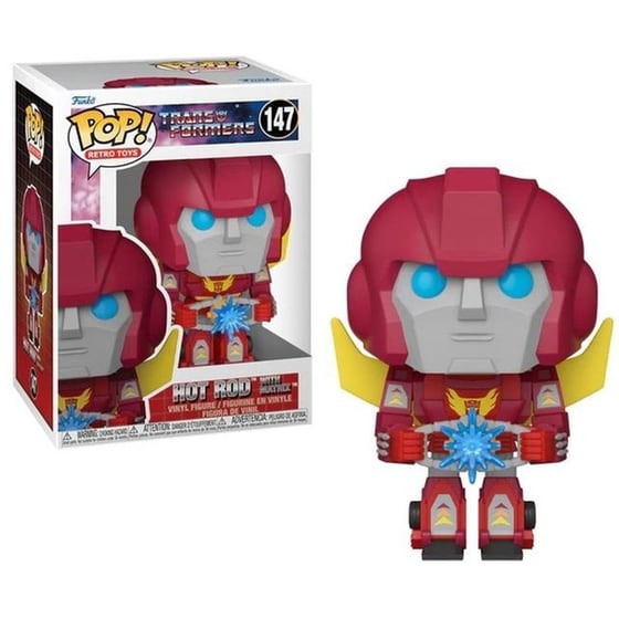 Funko Pop! Retro Toys: Transformers - Hot Rod with Matrix #147 Vinyl Figure image 0