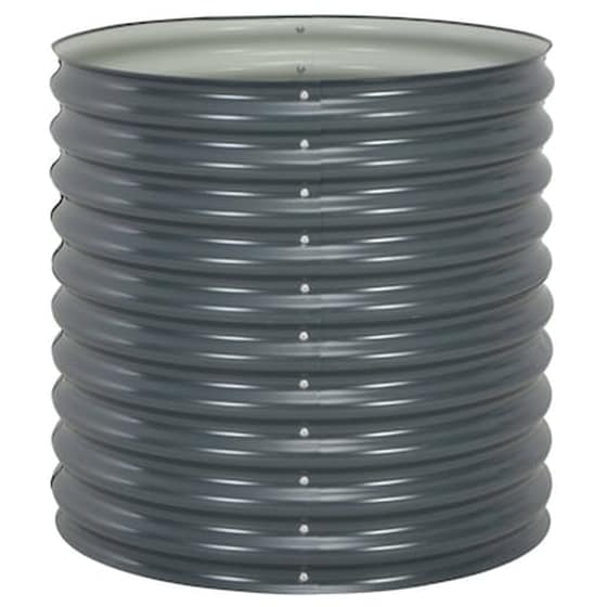 Vidaxl Ζαρντινιέρα Υπερυψωμένη Γκρι 80x80x81 Εκ. Γαλβανισμ. Χάλυβας image 1