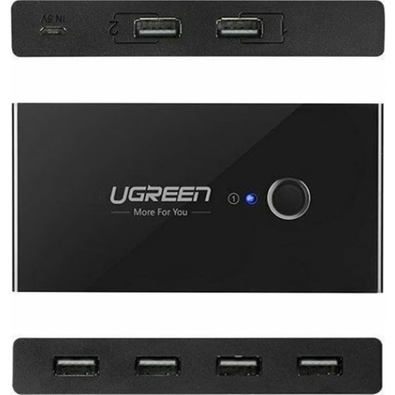 Ugreen Sharing Box Usb 2.0 Hub 4 Θυρών Με Σύνδεση Usb-a (30767) image 6