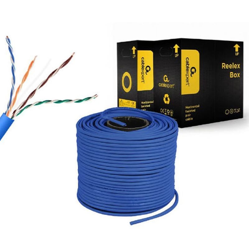 Cablexpert Cat5e Utp Lan Cable (cca), Solid, 305m Blue