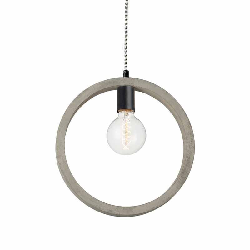 ACA DECOR Φωτιστικό Οροφής Μονόφωτο Aca Decor Lion V36323 από Τσιμέντο - Γκρι