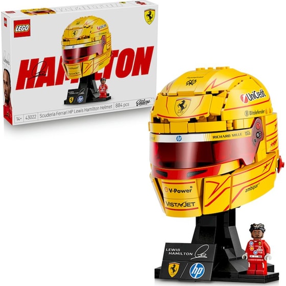 LEGO® Editions Scuderia Ferrari HP Lewis Hamilton Helmet (43022) image 6