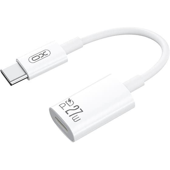 XO Καλώδιο;Αντάπτορας NB-R268A USB-C, Lightning σε Lightning 0.12m Λευκό image 1