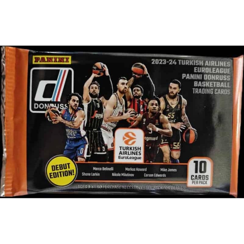 PANINI Panini - 2023-24 Donruss Turkish Airlines Euroleague Basketball Φακελάκι (10 Κάρτες)