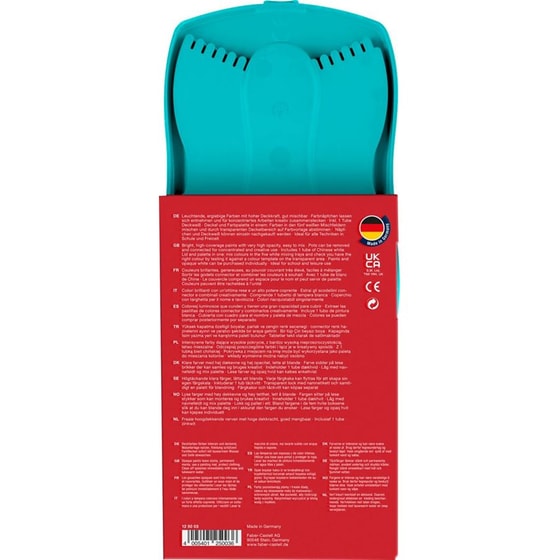 Σετ Χρώματα Νερομπογιές Faber Castell Τιρκουάζ (12 Τεμάχια) image 2