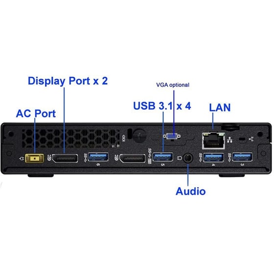 Refurbished Desktop Lenovo ThinkCentre M600 Tiny (Celeron-N3010/4GB/NO-HDD/HD Graphics/Win10Home) | Grade A image 2