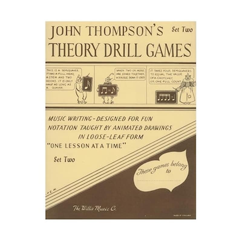 THE WILLIS MUSIC COMPANY John Thompsons - Theory Drill Games, Set Two