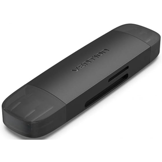 Card Reader Vention CLKB0 2 in1 USB-C - Μαύρο image 0