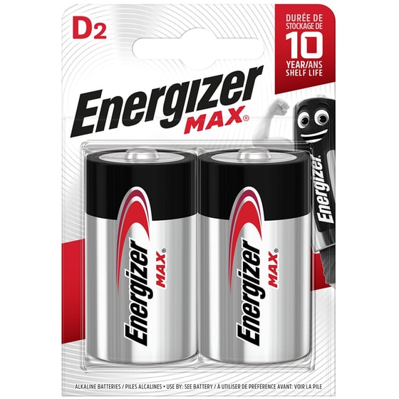 Energizer Αλκαλικές Μπαταρίες D 1.5V 2τμχ image 0