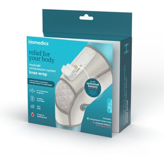 Συσκευή Μασάζ Πιεσοθεραπείας Homedics Modulair SR-CMK10H Για Γόνατα - Γκρι image 2