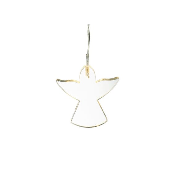 Χριστουγεννιάτικο Στολίδι Heaven Sends  Γυάλινος Άγγελος  με Φως (1 Τεμάχιο) image 0