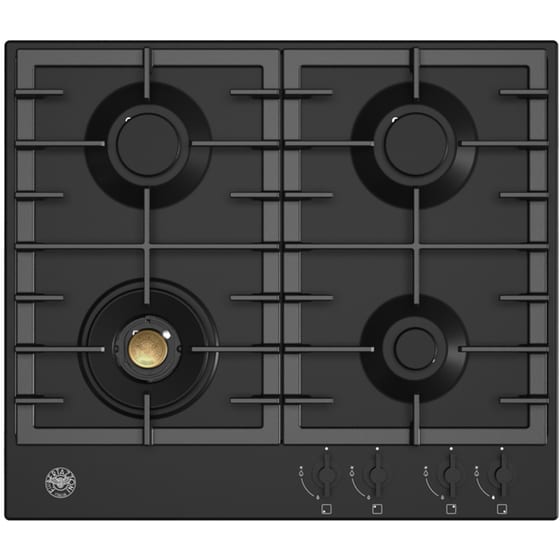 BERTAZONNI P604LMODNE (GPL) 60cm Μαύρo Εστία Υγραερίου Αυτόνομη image 0