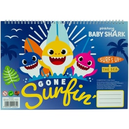 Μπλοκ Ζωγραφικής GIM 23X33 Baby Shark A4 40 Φύλλων