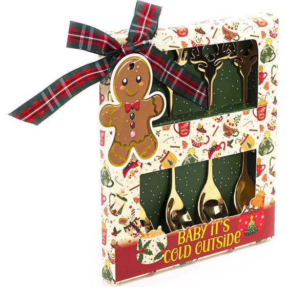 Tri-Coastal Design Κουτάλια Reindeer Xmas - 4 Τμχ image 1