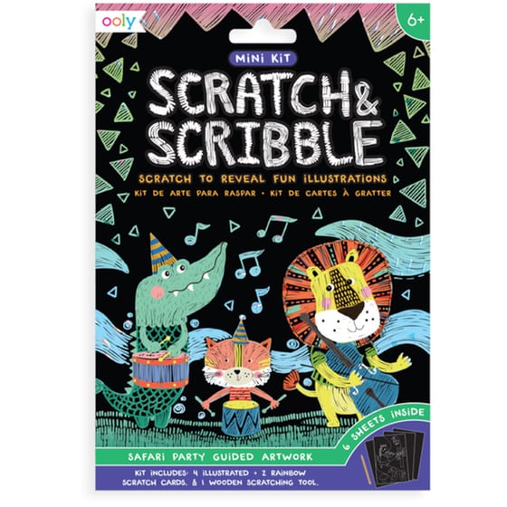 Παιχνίδι Ζωγραφικής 12 Εποχές Scratch & Scribble Safari Party image 0
