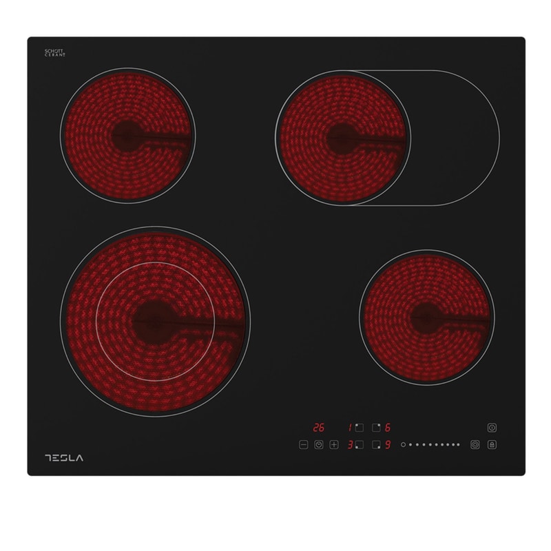 TESLA TESLA HV6410MX Εστία Κεραμική Αυτόνομη 60 cm Μαύρο