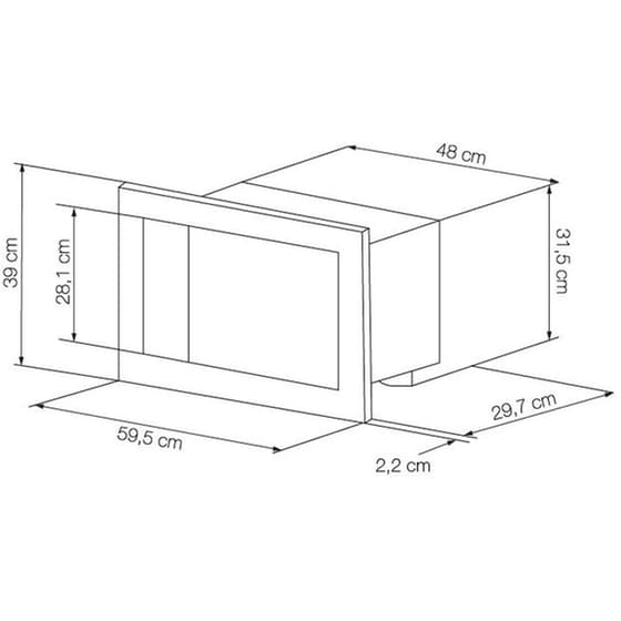 LOFRA FMRBI6TMEGOLD με Grill 20 Lt Κρεμ Εντοιχιζόμενος Φούρνος Μικροκυμάτων image 2